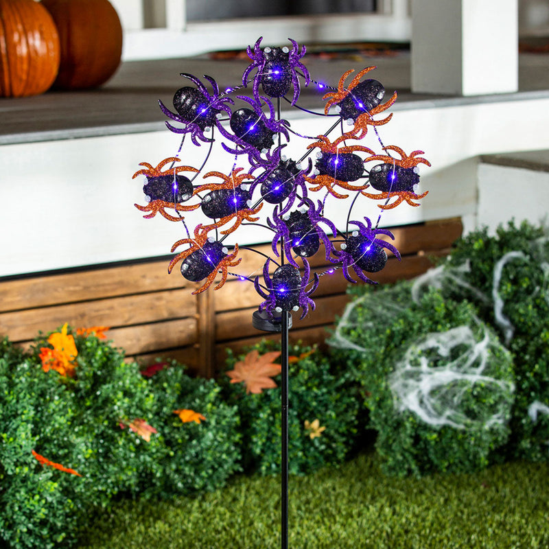 Solar Powered Spider Garden Stake