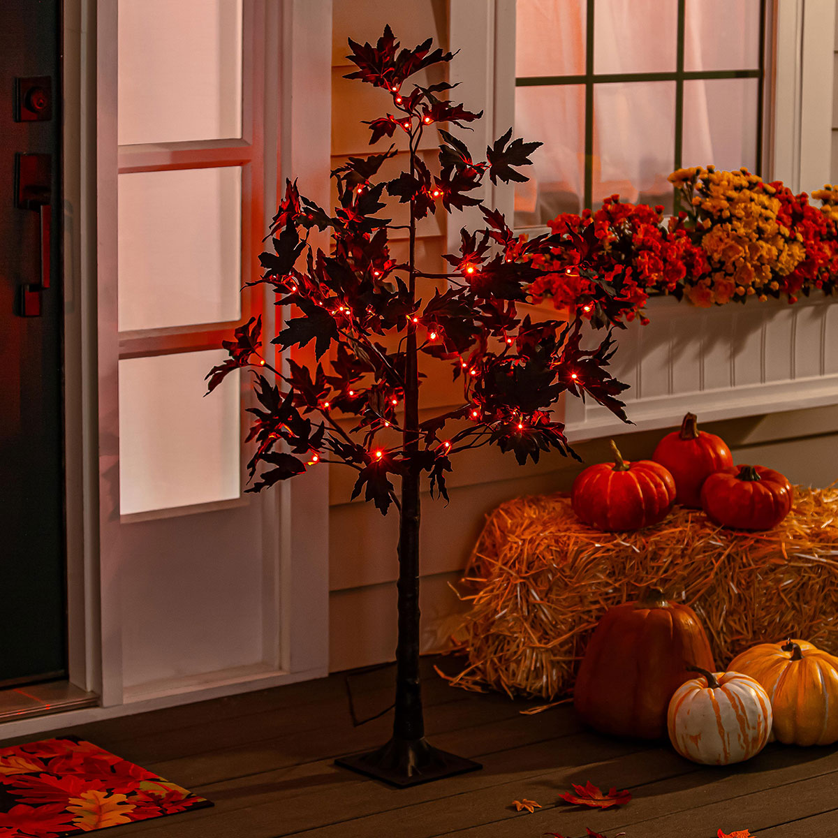 Indoor/Outdoor LED Black Maple Tree