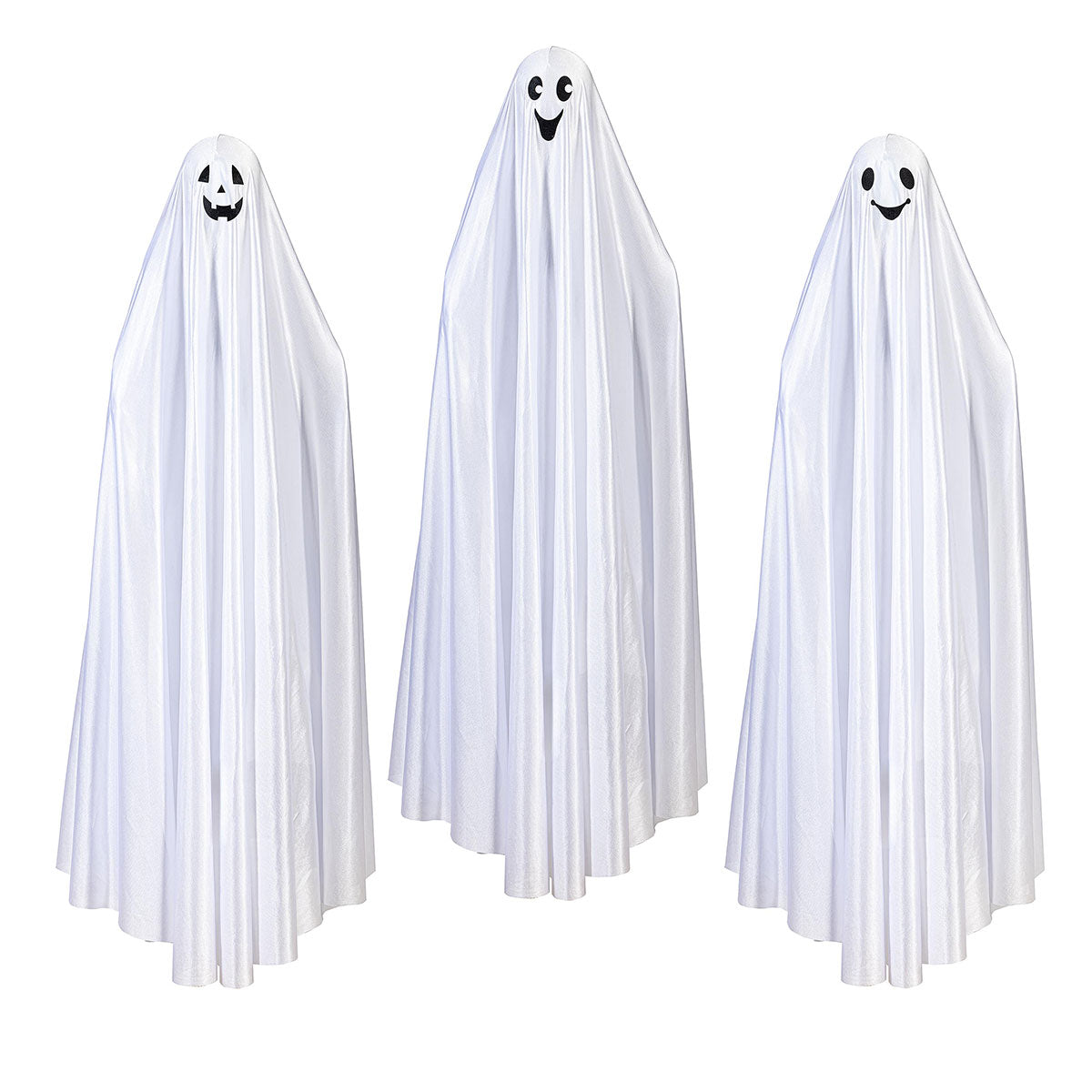 Lighted Outdoor Ghost Stakes (Set of 3)