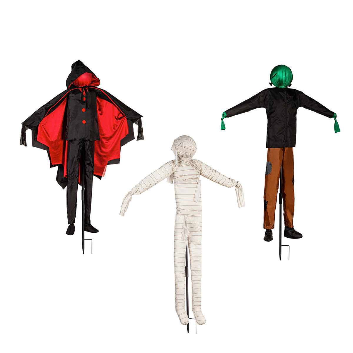 Lighted Outdoor Monster Stakes (Set of 3)