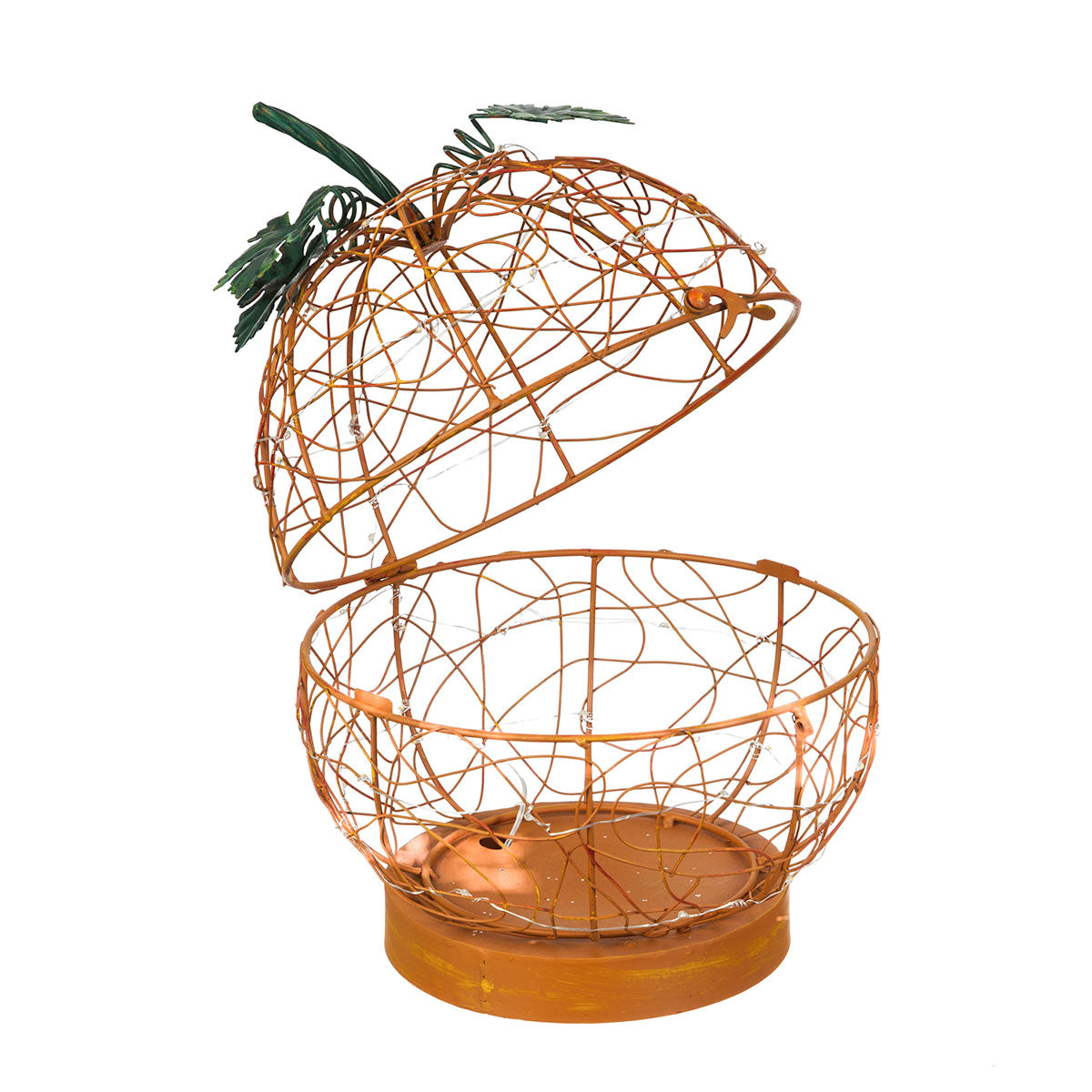 LED Wire Pumpkin Container