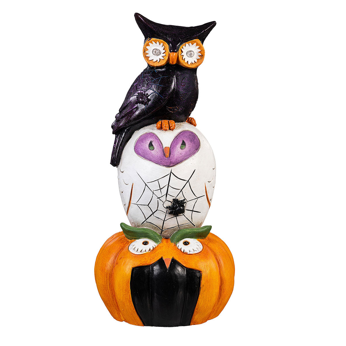 LED Stacked Halloween Figures Statue