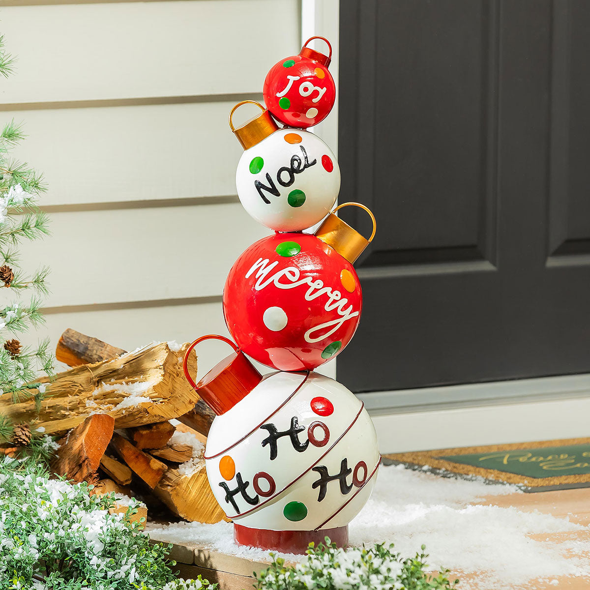 Indoor/Outdoor Stacked Ornament Statue