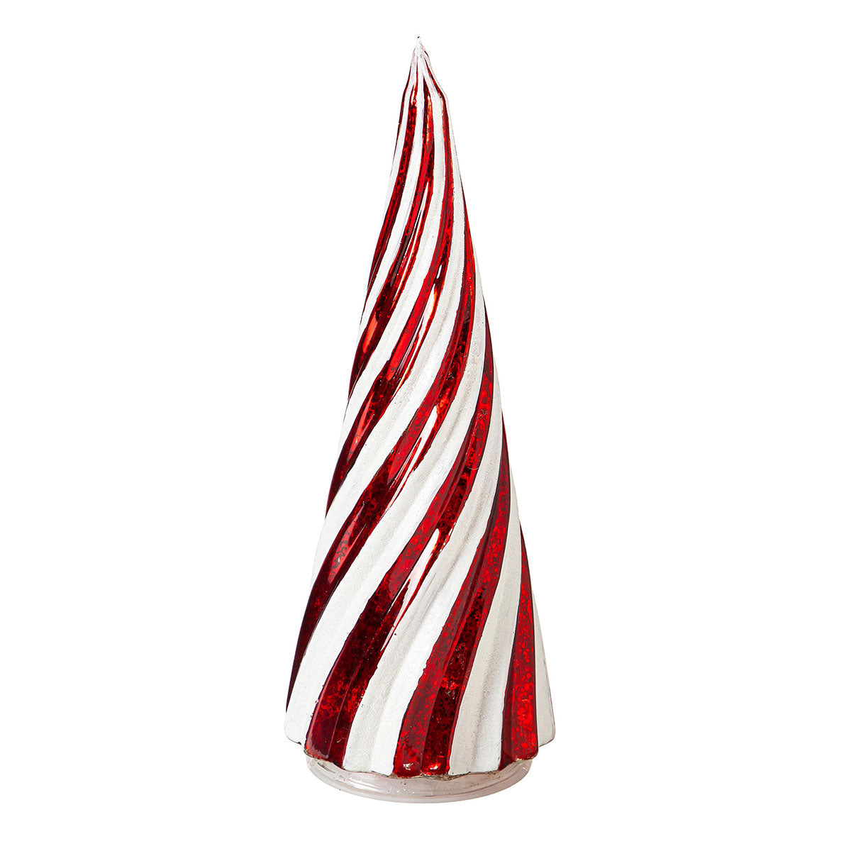 Red & White Lighted Christmas Trees (Set of 2)