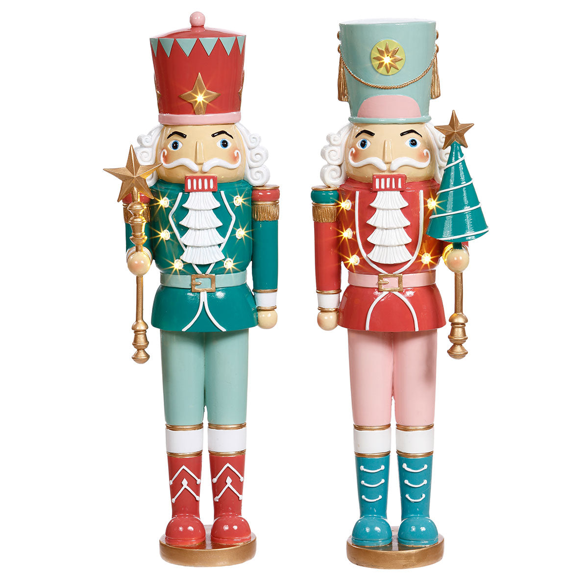 LED Royalty Nutcrackers (Set of 2)