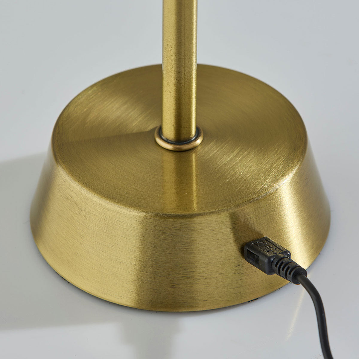 Indoor/Outdoor LED Table Lamp with Pleated Shade