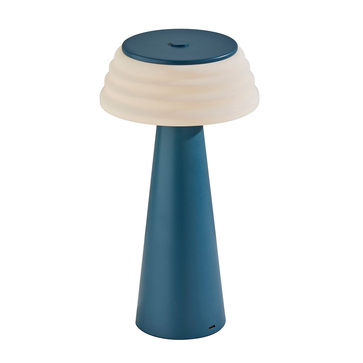 Cordless Indoor/Outdoor Table Lamp with Sleek Plastic Shade