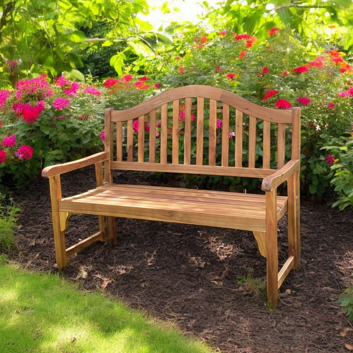 Acacia Wood Foldaway Bench