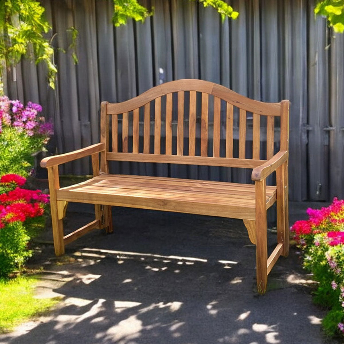 Acacia Wood Foldaway Bench