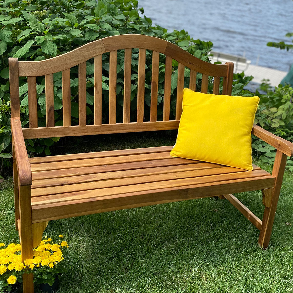 Acacia Wood Foldaway Bench