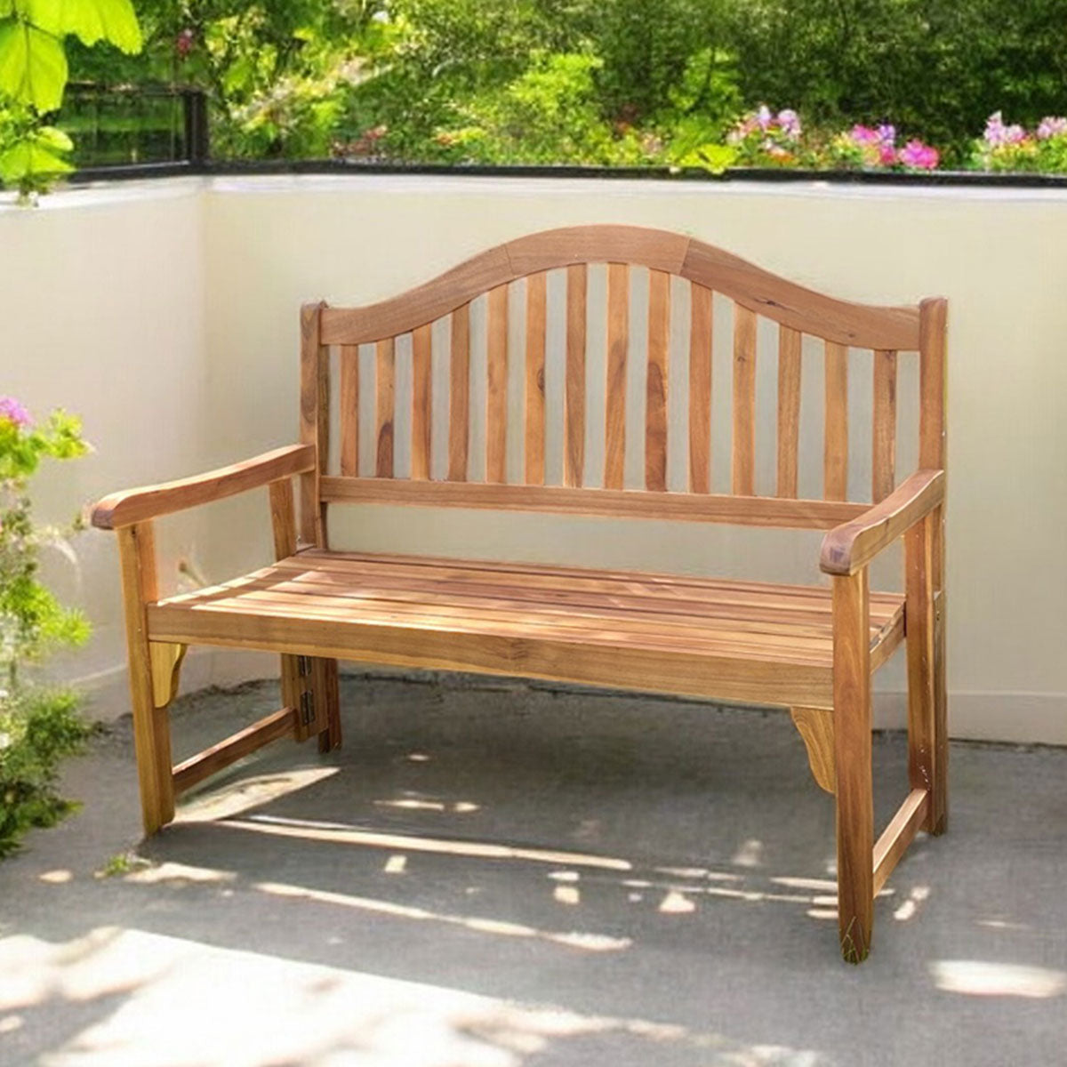 Acacia Wood Foldaway Bench