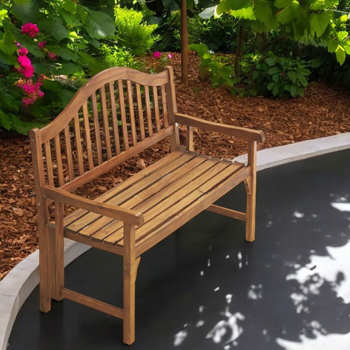Acacia Wood Foldaway Bench