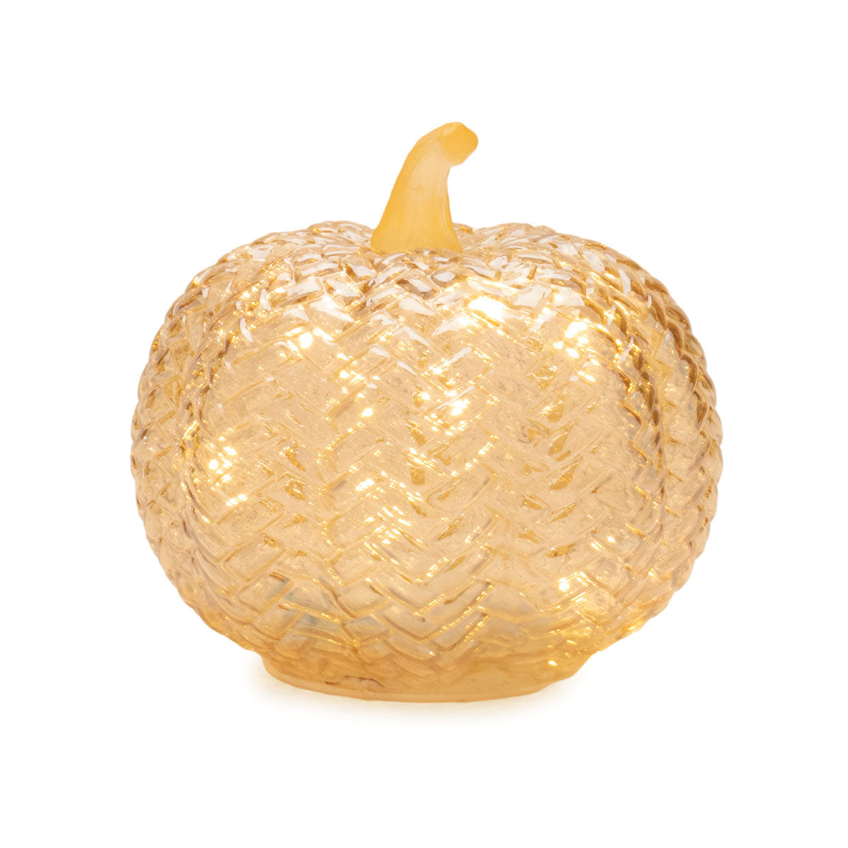 Illuminated Textured Pumpkin Set (Set of 3)