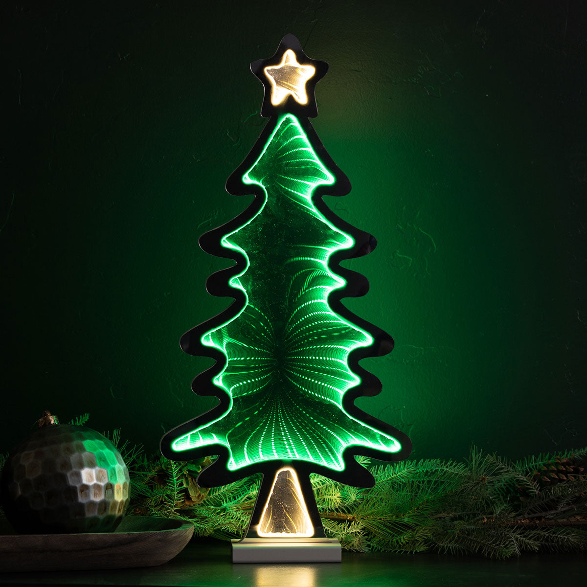 LED Christmas Tree Infinity Light