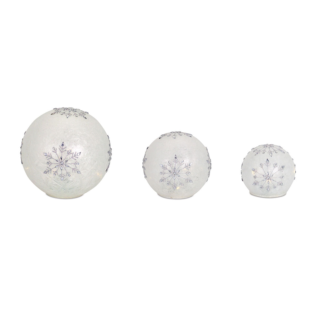 LED Holiday Decor Globe Set (Set of 3)