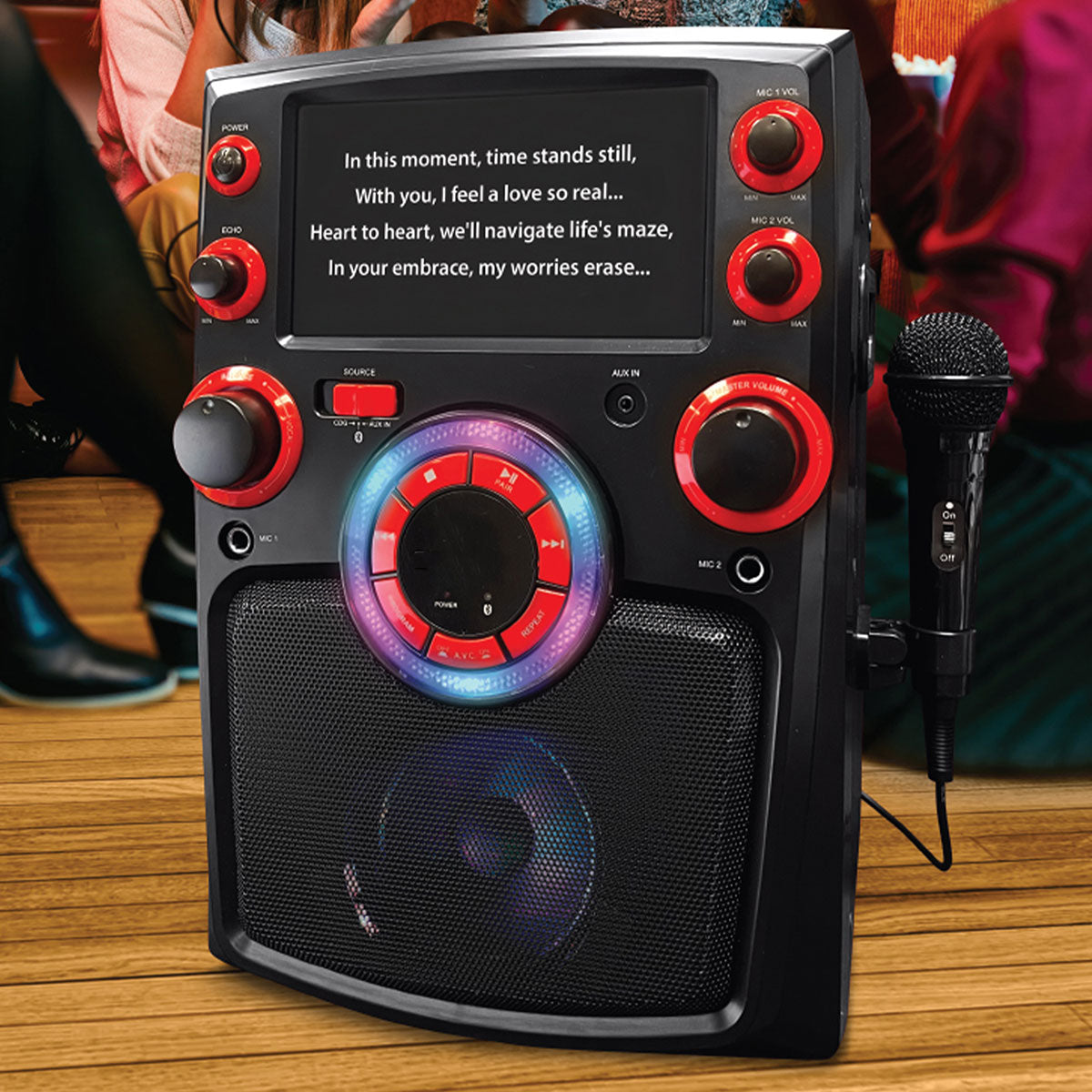 Karaoke Party Speaker with 7'' Display
