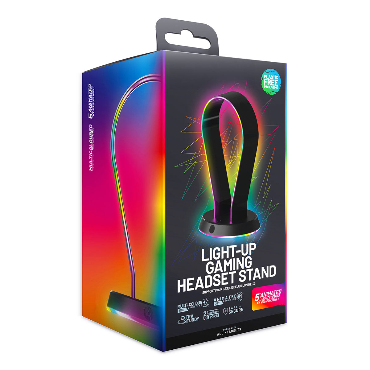 Premium LED Gaming Headset with Stand