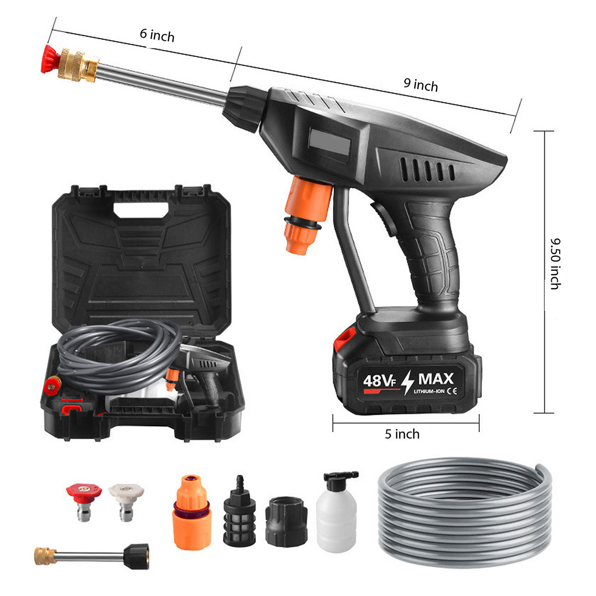 Portable Rechargeable High Pressure Power Washer
