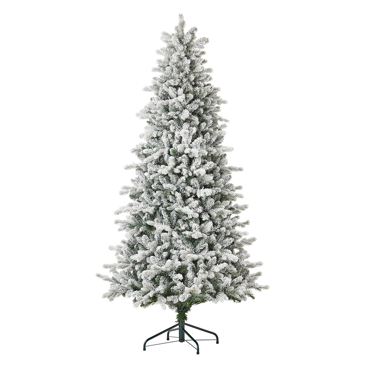 Flocked Palmetto Pine Christmas Tree