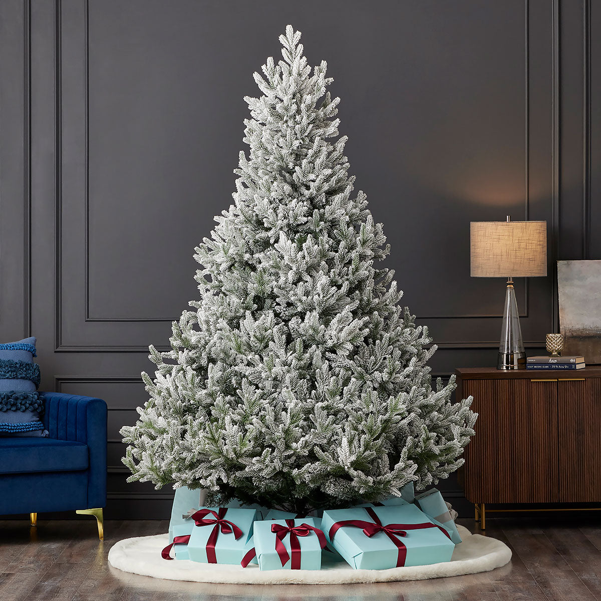 Flocked Frasier Fir Christmas Tree