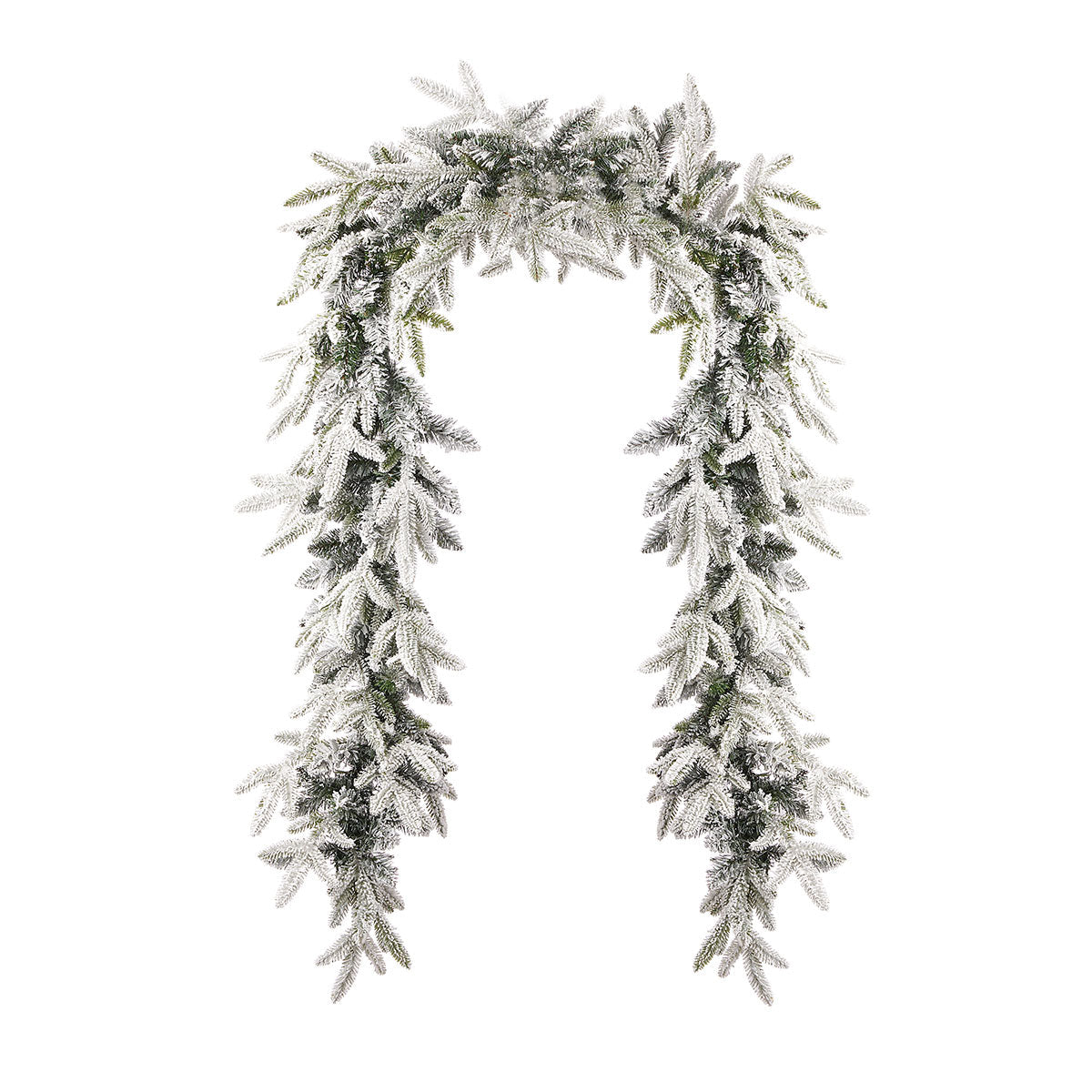 9' Flocked Frasier Fir Garland