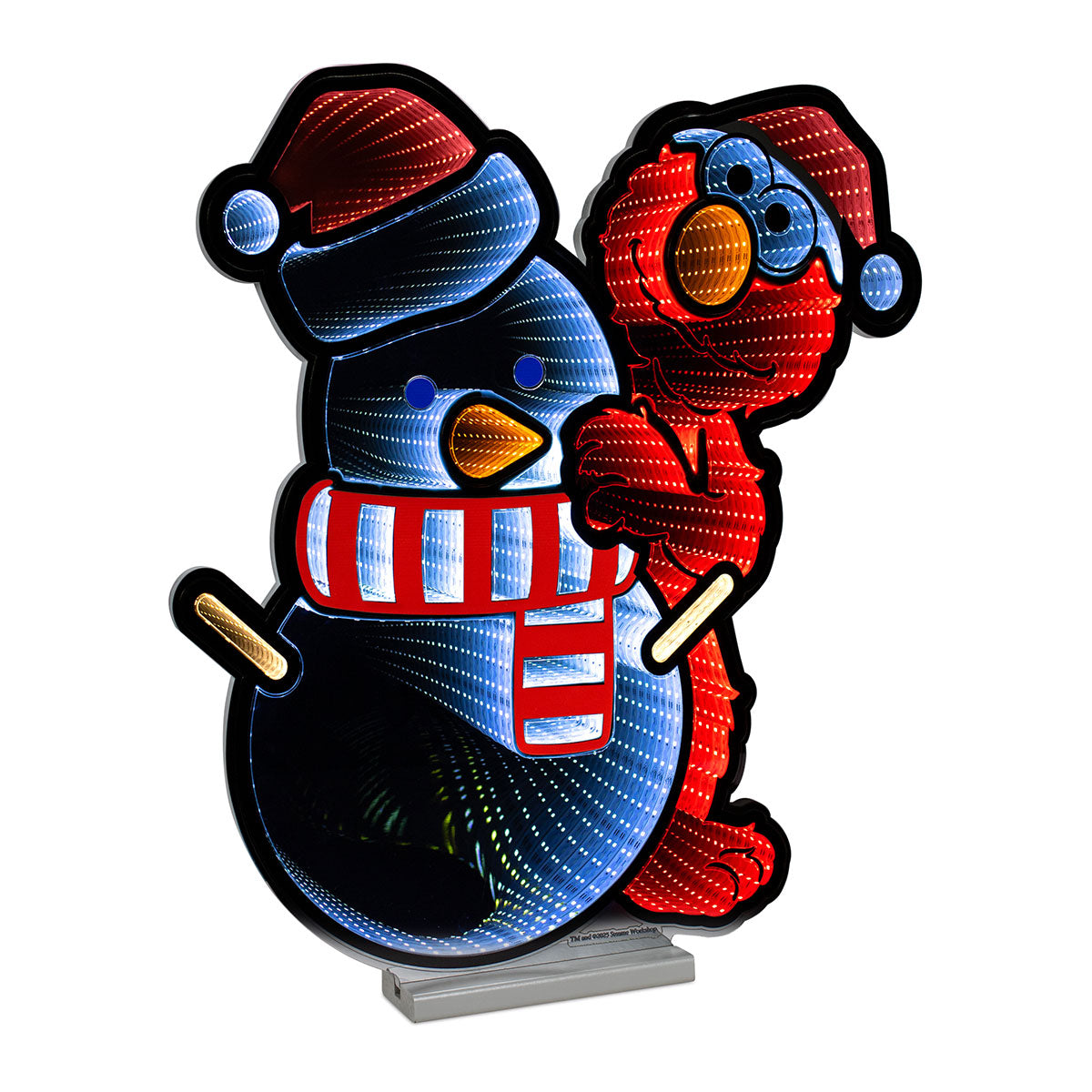 Sesame Street Elmo & Snowman LED Infinity Light