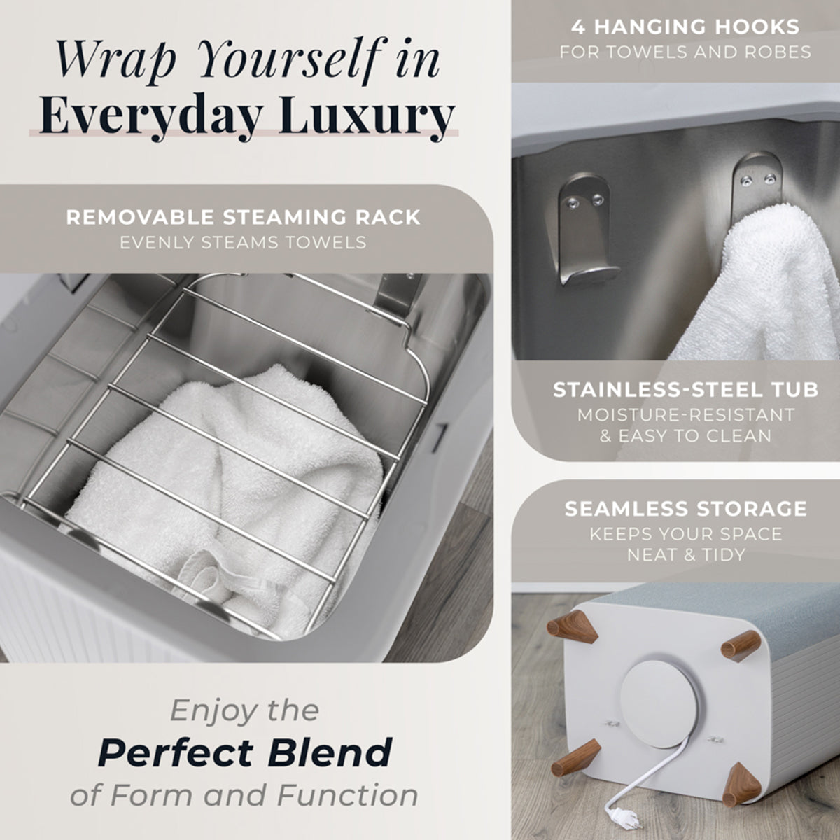 Large Towel Warmer and Steamer