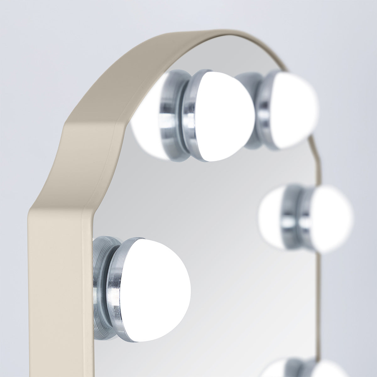 LED Scalloped Hollywood Mirror
