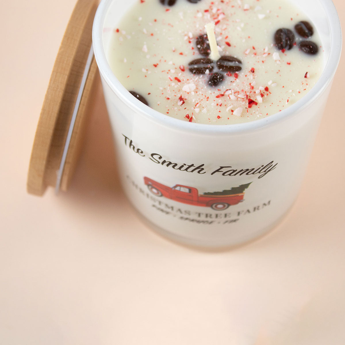 Custom Christmas Tree Farm Candle