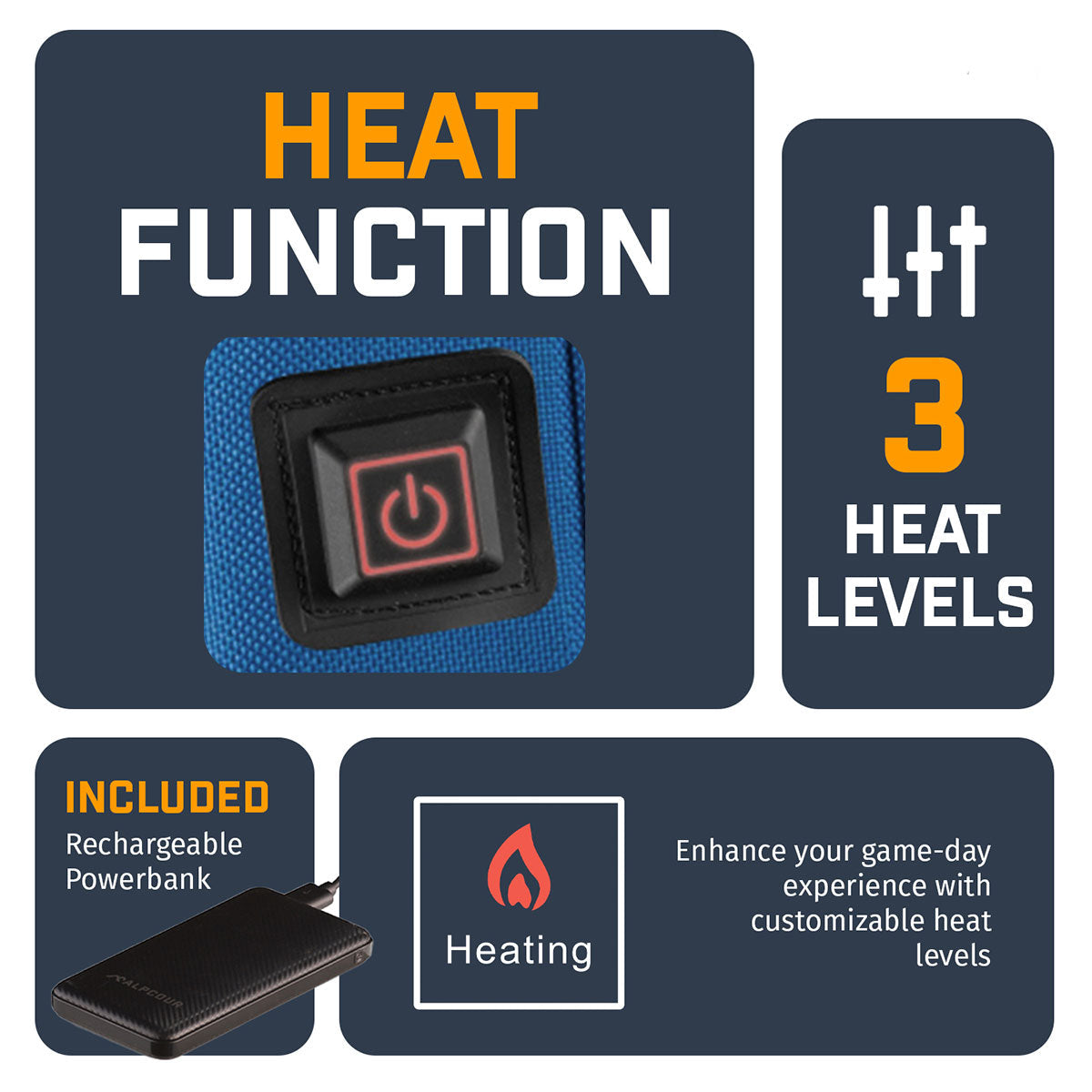 Heated Stadium Cushion