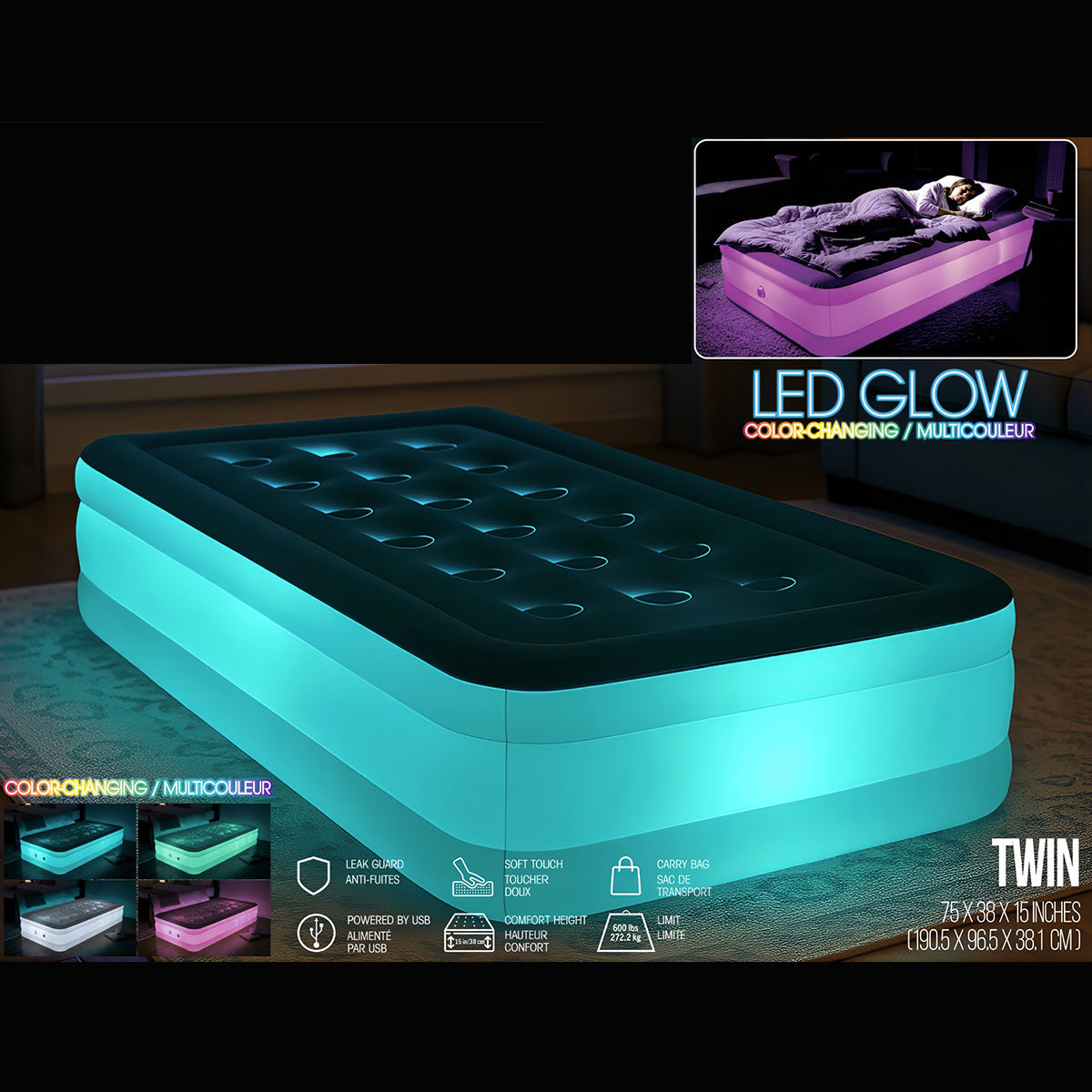 Illuminated Air Bed