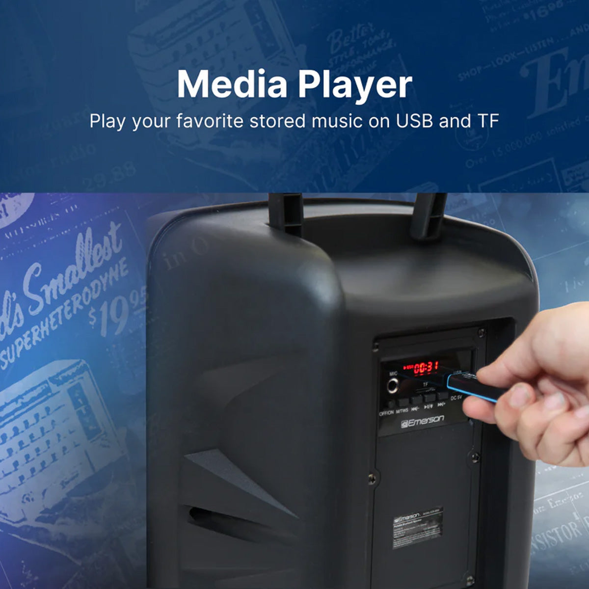 8'' Portable Party Speaker