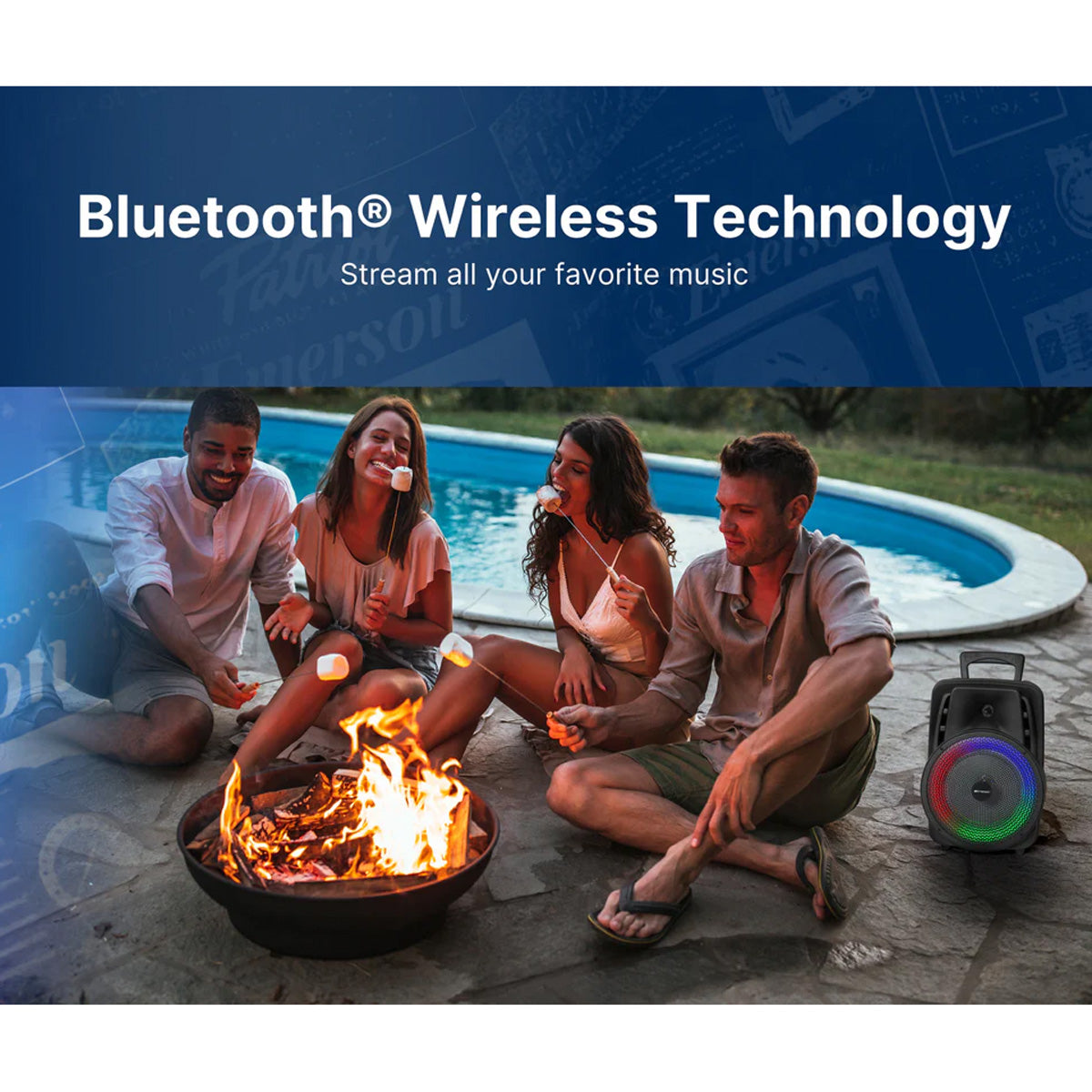 8'' Portable Party Speaker