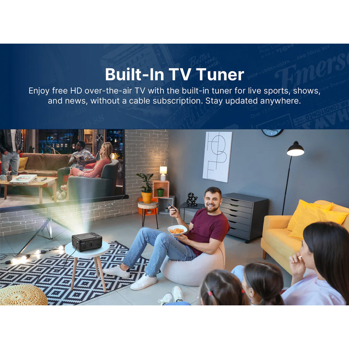 Home Theater Projector with TV Tuner