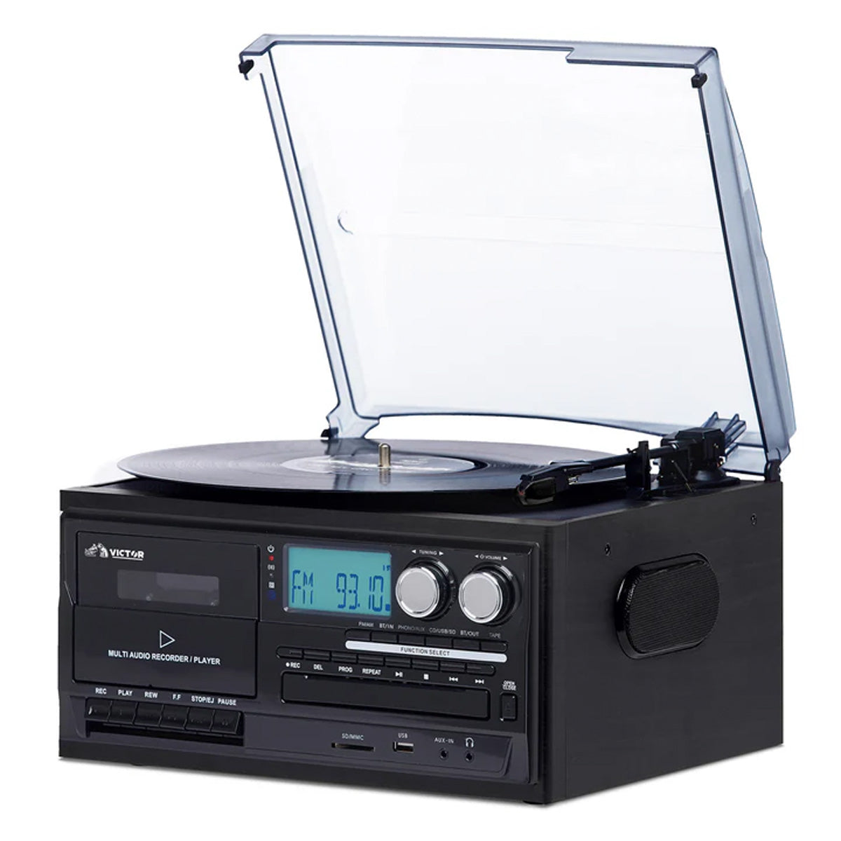 8-in-1 Retro Inspired Multimedia Center
