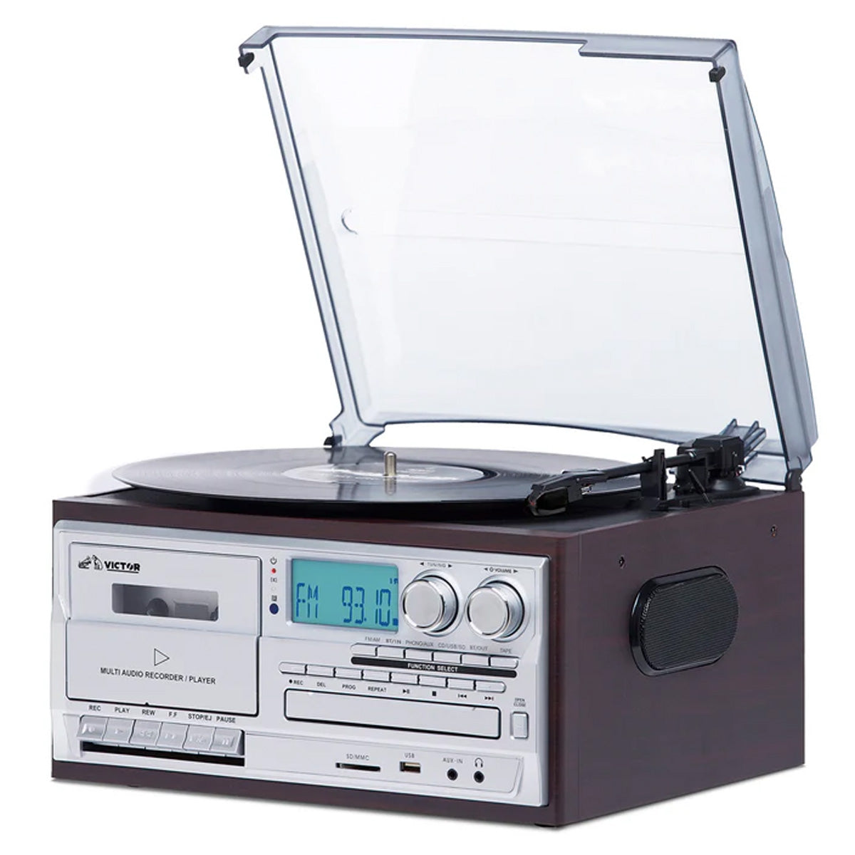 8-in-1 Retro Inspired Multimedia Center