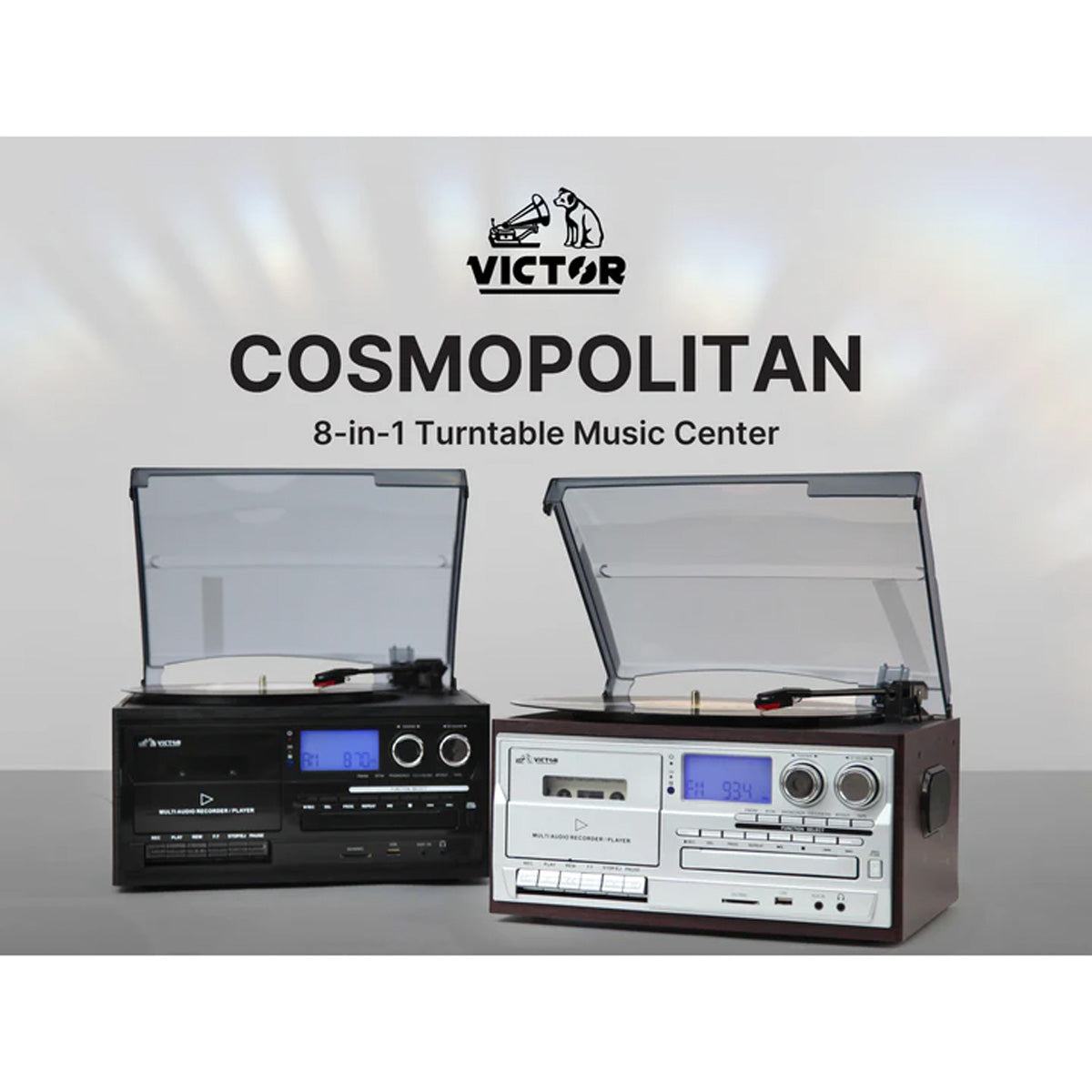 8-in-1 Retro Inspired Multimedia Center