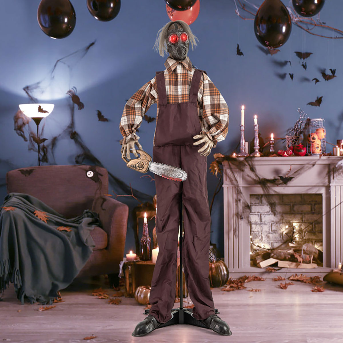 Mechanized Shaking Scary Man with  Lights and Sound