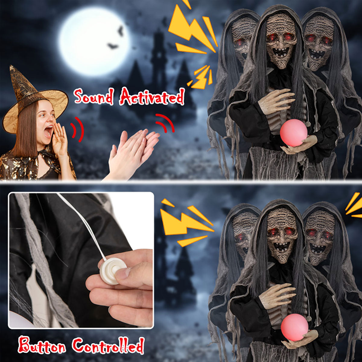 6 Ft. Mechanized Witch