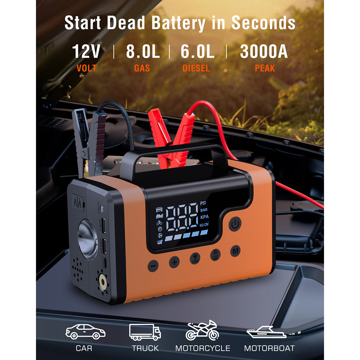5-in-1 Jump Starter