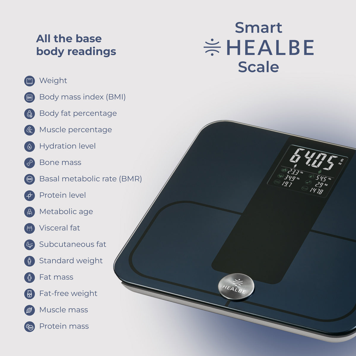 Skin Sensor Calorie Tracker and Smart Scale Bundle