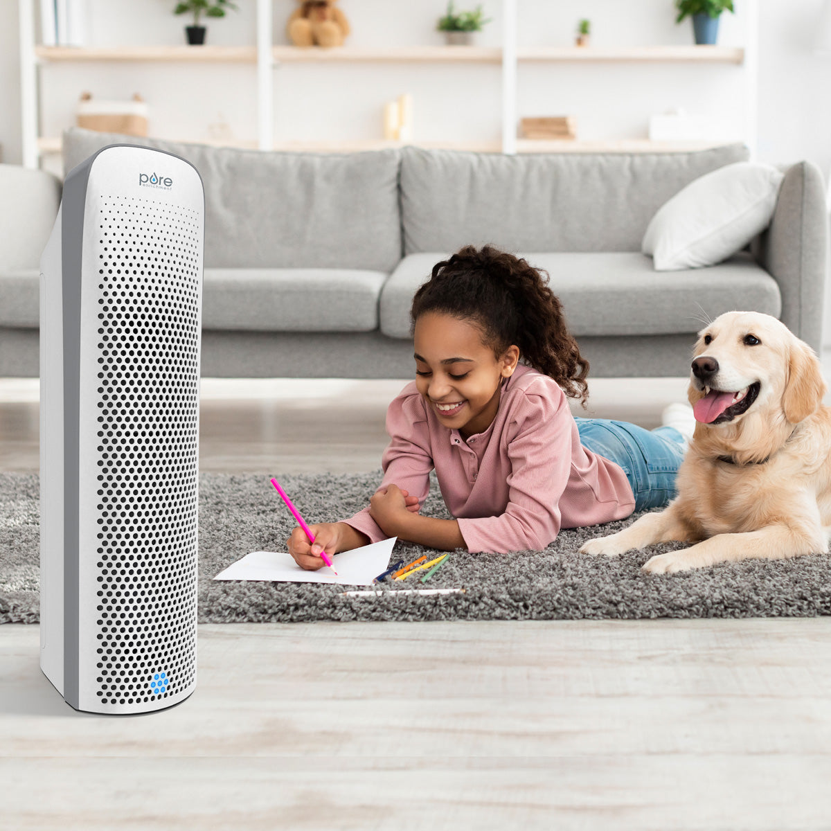 HEPA UV-C Tower Air Purifier