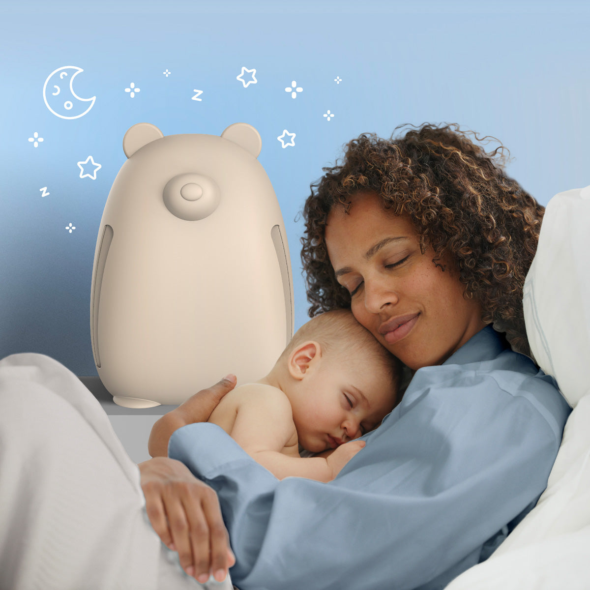 Bear-Shaped HEPA UV‑C Air Purifier