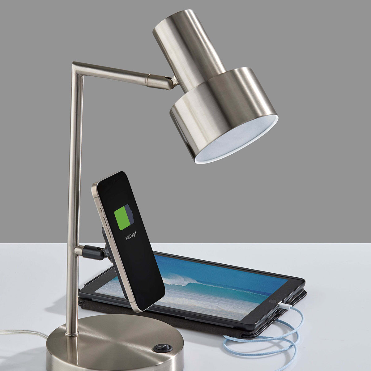 Phone Stand and Charger Desk Lamp
