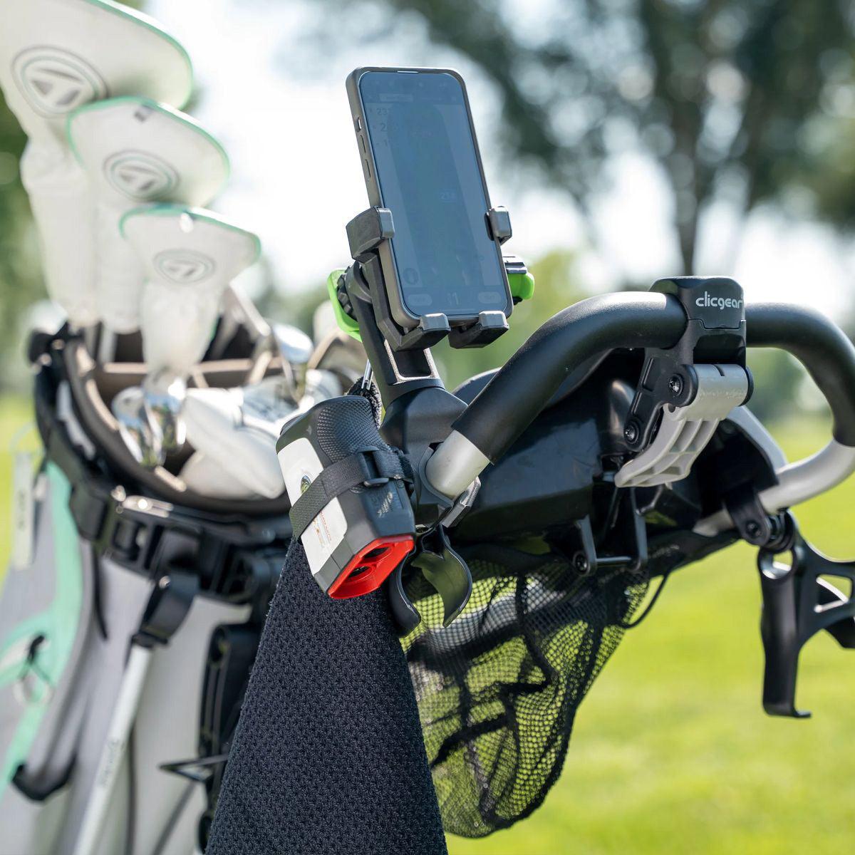 Magnetic Golf Cart Phone Holder and Gear Hub