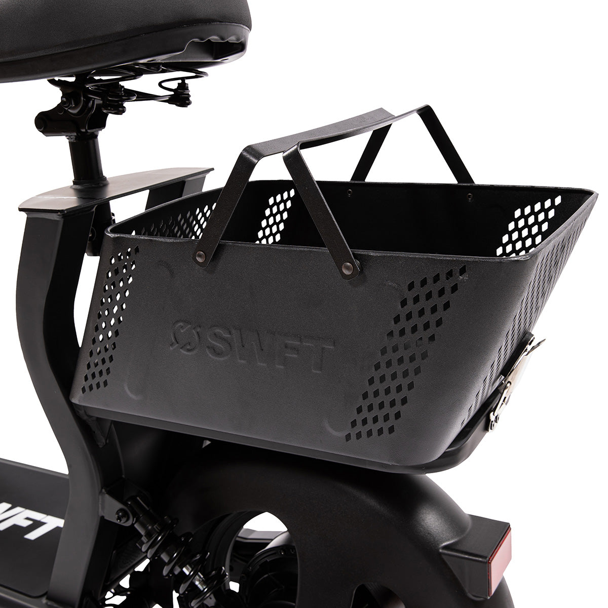 Sit-Down Electric Scooter with Basket