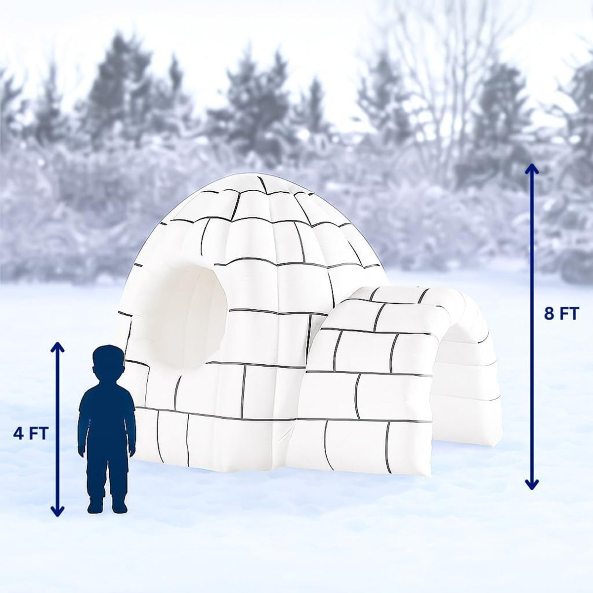 8' Color Changing Inflatable Igloo