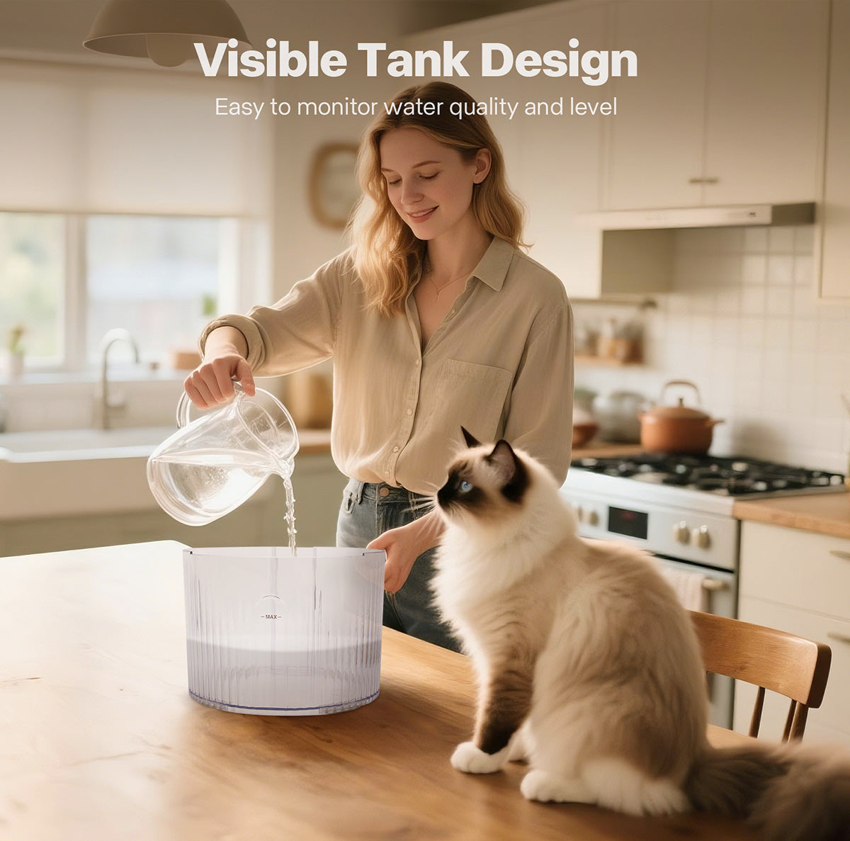 Wireless Smart Pet Water Fountain by Sharper Image