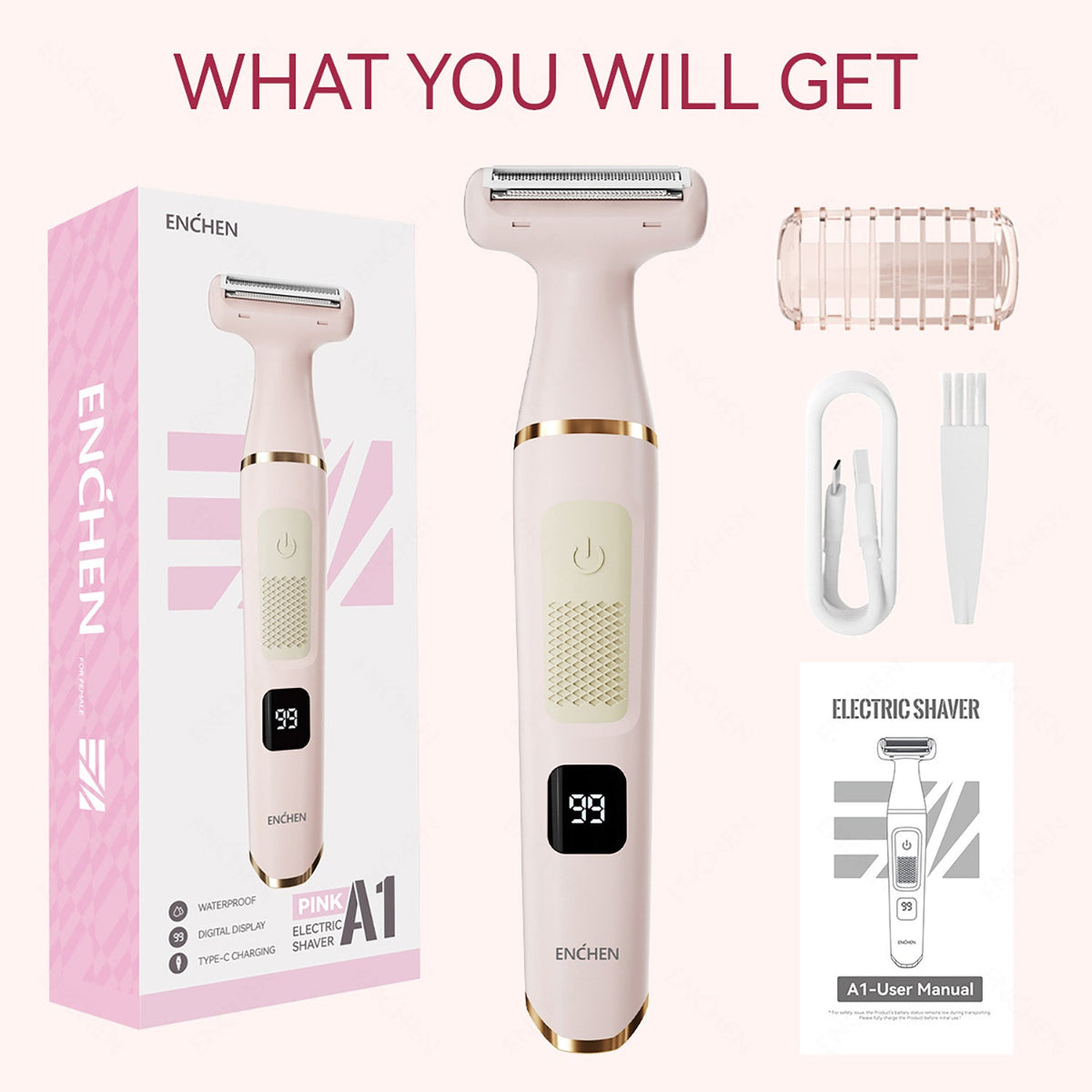 Women's Wet and Dry Electric Razor