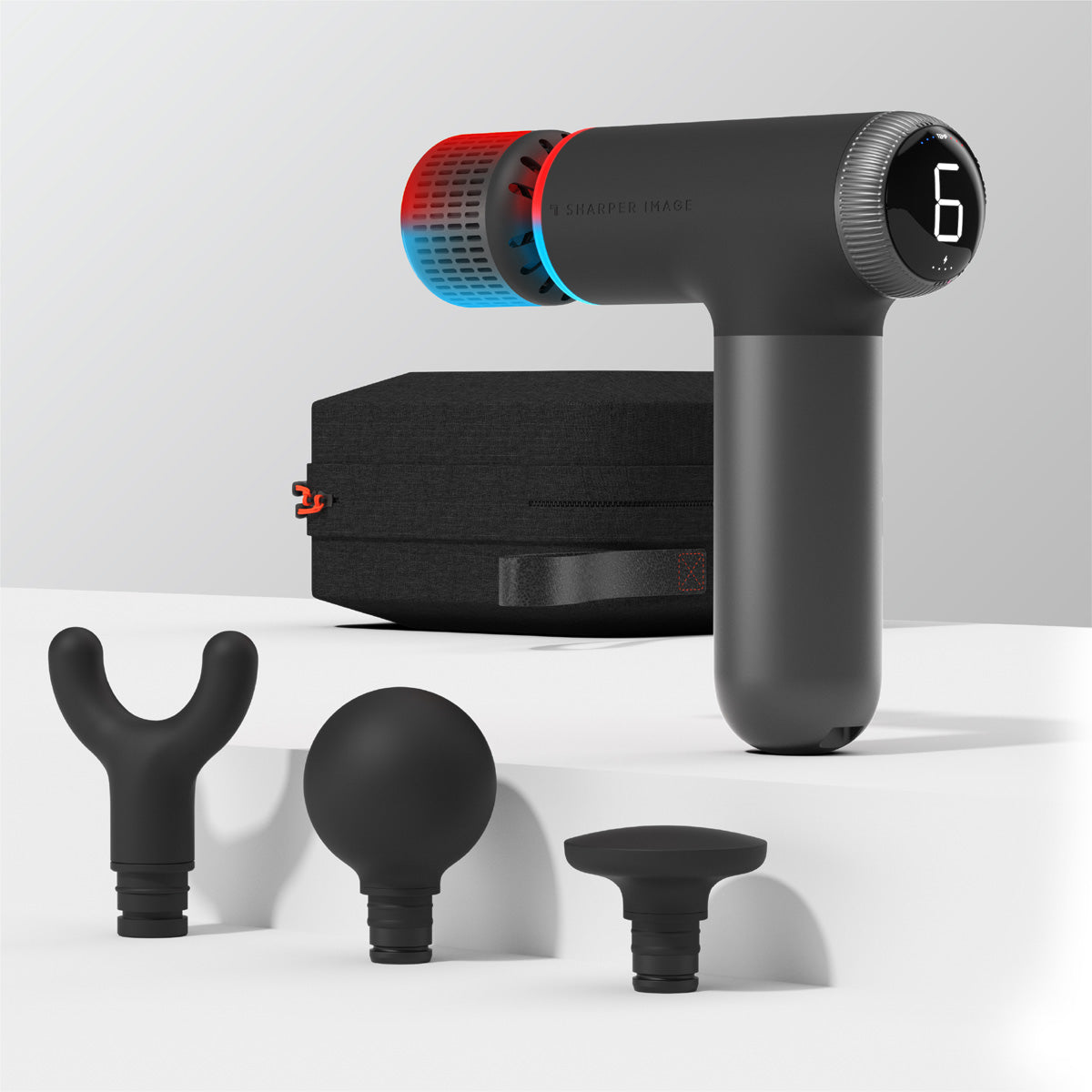 PowerBoost Pro Plus Hot and Cold Compact Massage Gun by Sharper Image